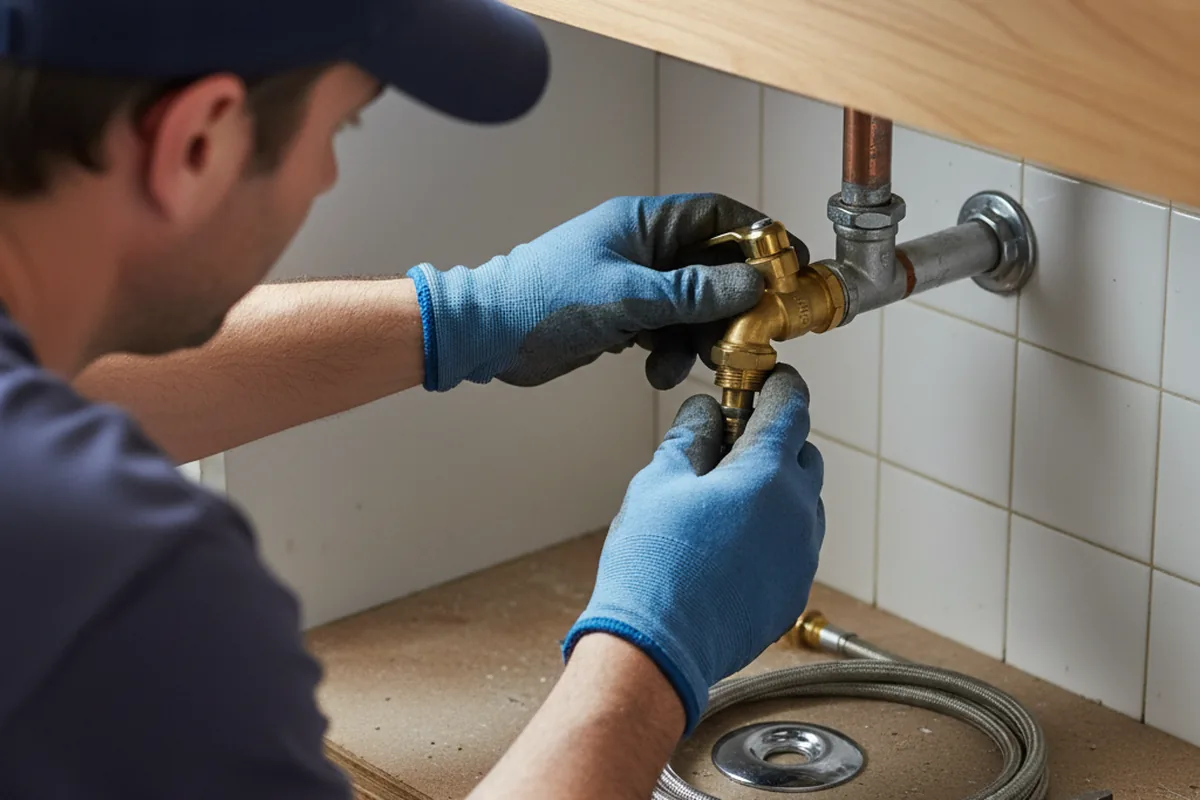 Shutoff valve and fitting work during Faucet and Fixture Repair in Bartlett